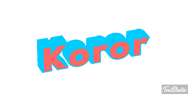 Koror Efeito do texto