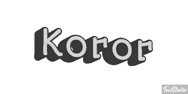Koror Efeito do texto