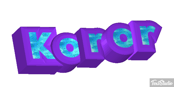 Koror Efeito do texto