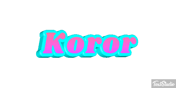 Koror Efeito do texto