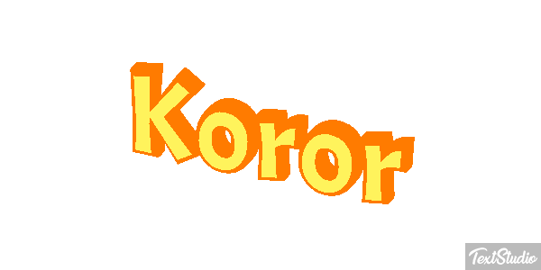Koror Efeito do texto