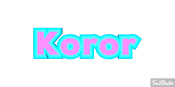 Koror Efeito do texto