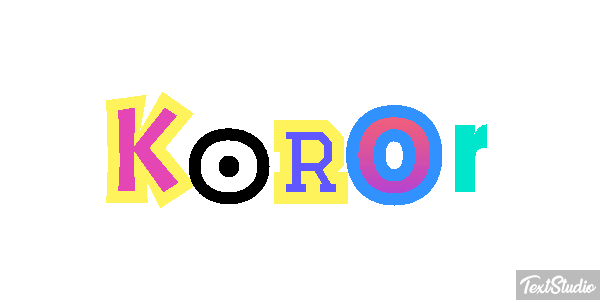 Koror Efeito do texto