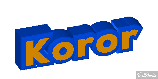 Koror Efeito do texto