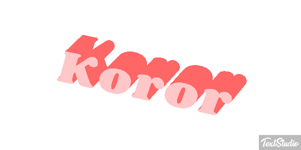 Koror Efeito do texto