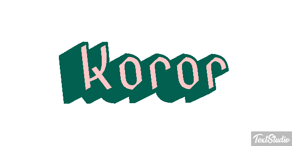 Koror Efeito do texto