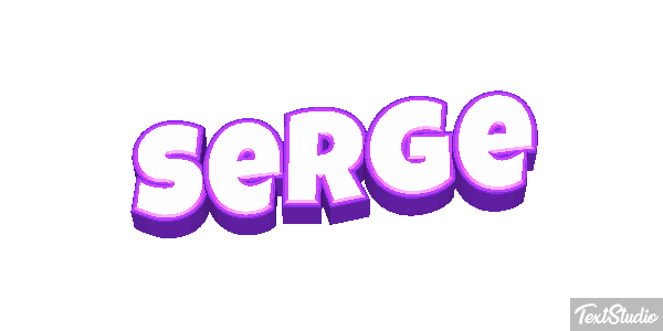 Serge Текстовый эффект