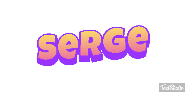 Serge Текстовый эффект