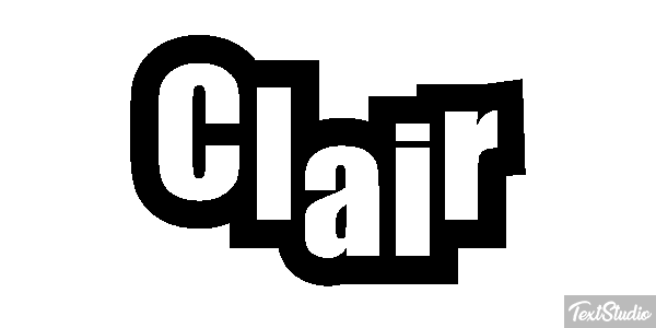 Clair Efecto de texto