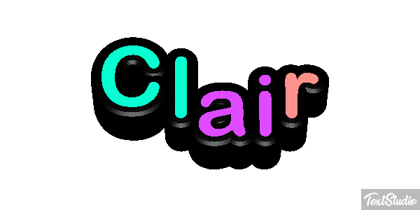 Clair Efecto de texto