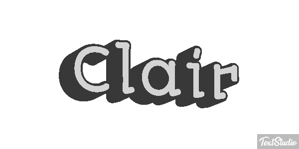 Clair Efecto de texto