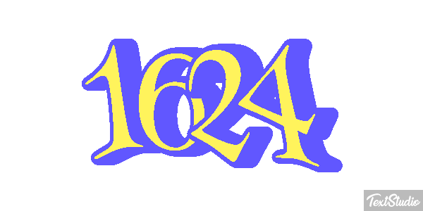 1624 Text effect