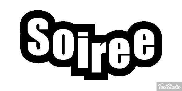 Soirée Text effect