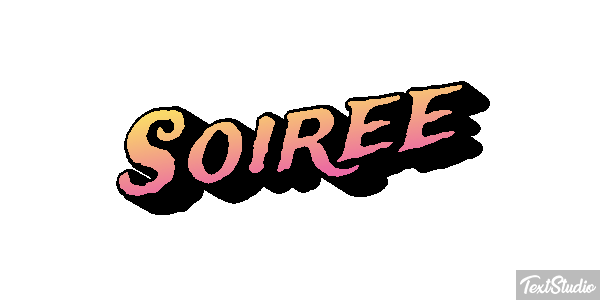 Soirée Text effect