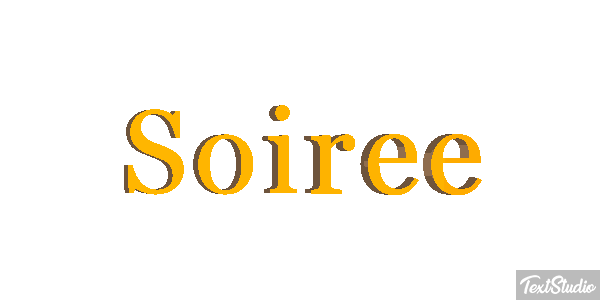 Soirée Text effect