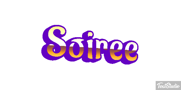 Soirée Text effect