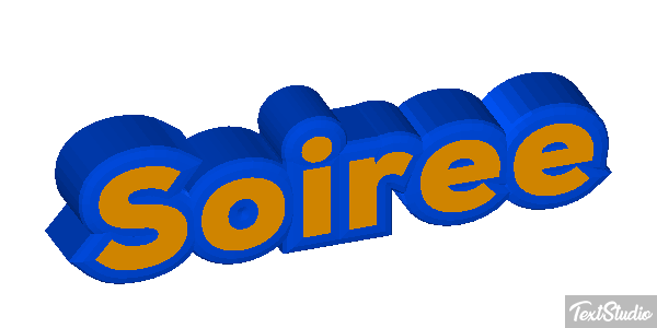 Soirée Text effect