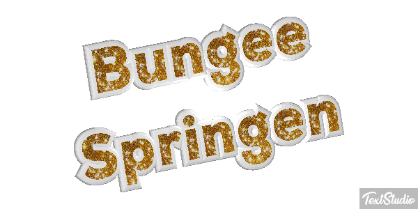 Bungee Springen Tekst effect