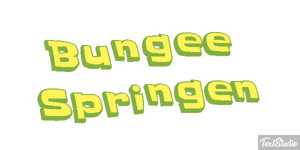 Bungee Springen Tekst effect