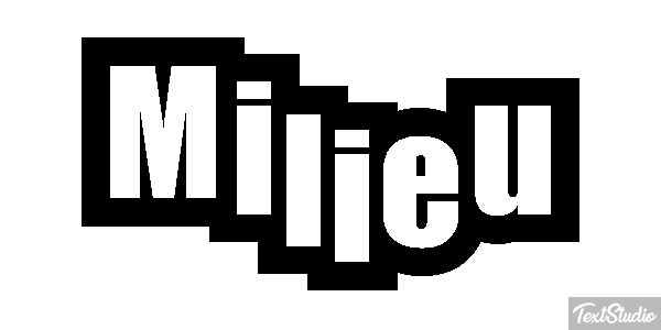 Milieu Effet de texte