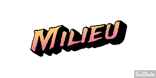 Milieu Effet de texte