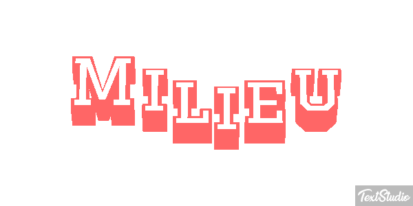 Milieu Effet de texte