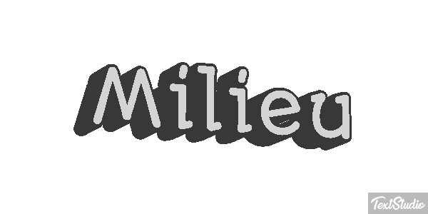 Milieu Effet de texte