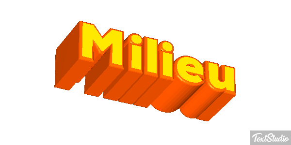 Milieu Effet de texte