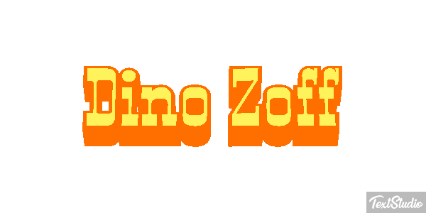 Dino Zoff Text effect