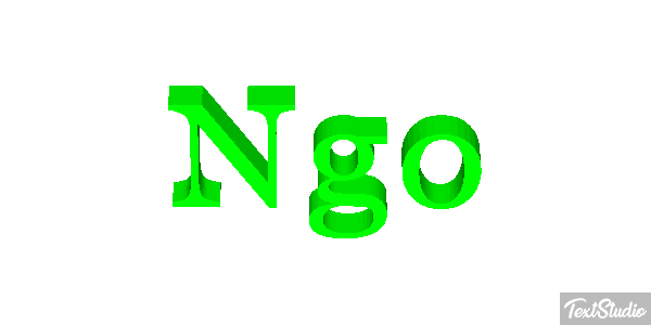 Ngo テキスト効果
