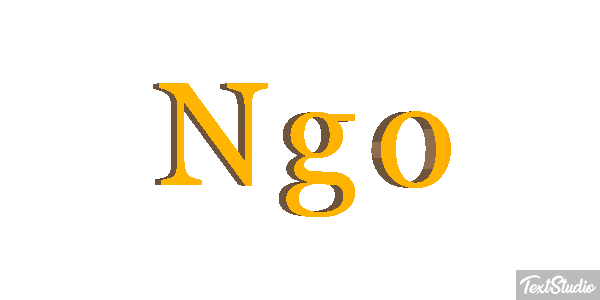 Ngo テキスト効果