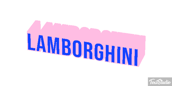 Lamborghini Texteffekt