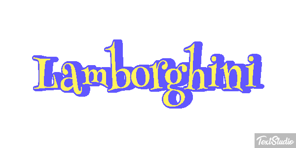 Lamborghini Texteffekt