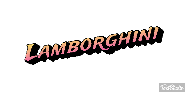 Lamborghini Texteffekt