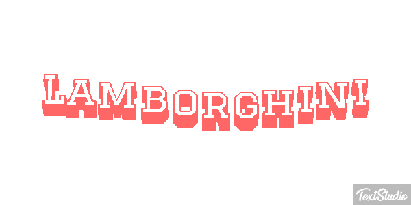 Lamborghini Texteffekt