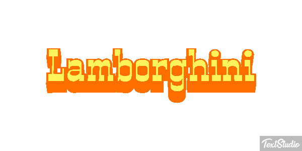 Lamborghini Texteffekt
