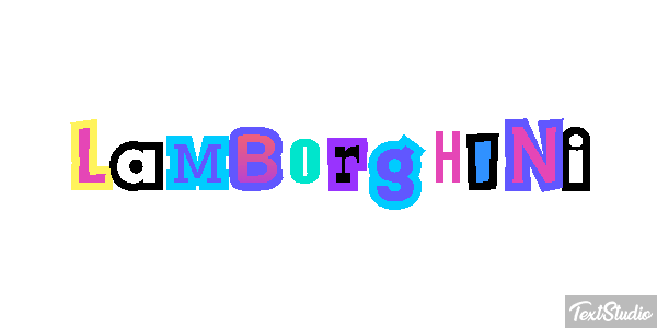 Lamborghini Texteffekt