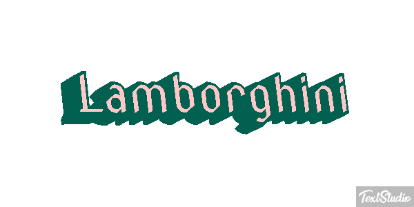 Lamborghini Texteffekt