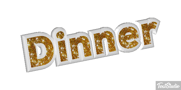 Dinner Text effect