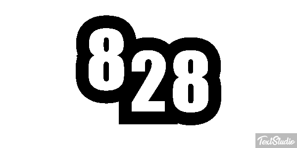 828 Efecto de texto