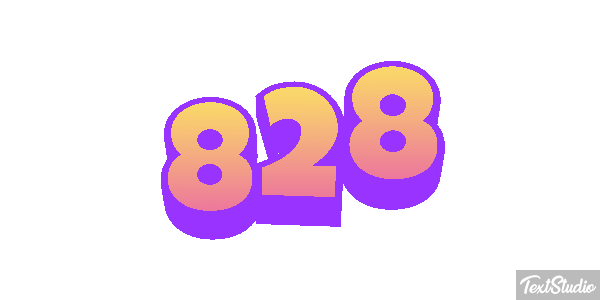 828 Efecto de texto