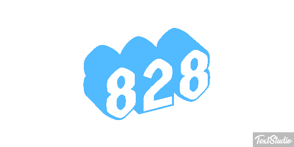 828 Efecto de texto