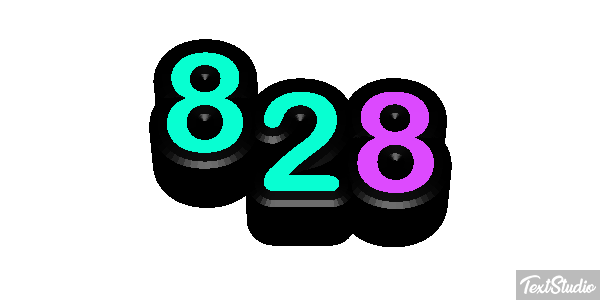 828 Efecto de texto