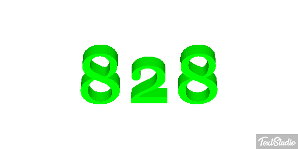 828 Efecto de texto