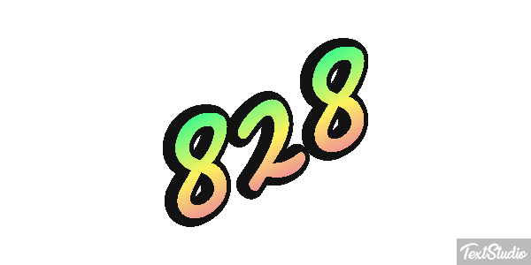 828 Efecto de texto