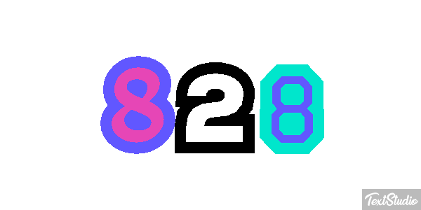 828 Efecto de texto
