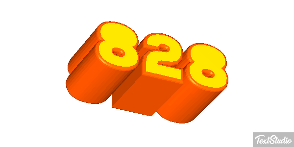 828 Efecto de texto