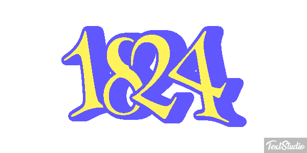 1824 Text effect
