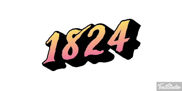 1824 Text effect