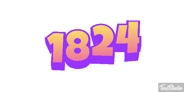 1824 Text effect
